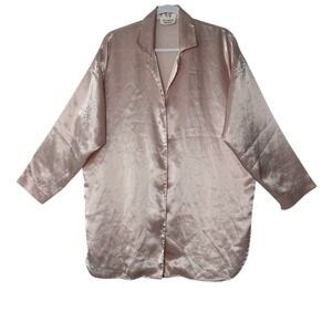 Vintage‎ Victoria's Secret Gold Label Women Pajama Shirt Dress Sleepwear Y2K